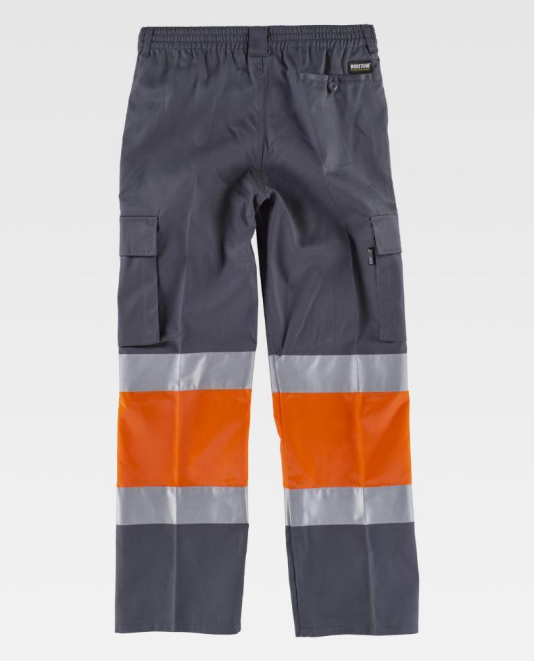 Pantalón Workteam C4018 Gris / Naranja AV