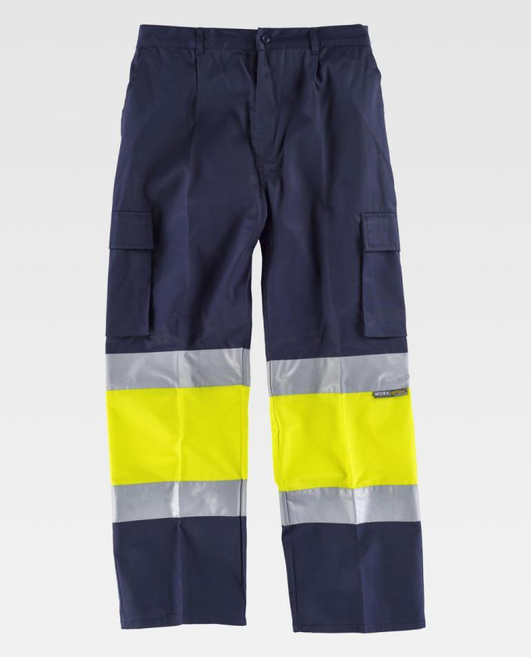 Pantalón Workteam C4018 Marino / Amarillo AV