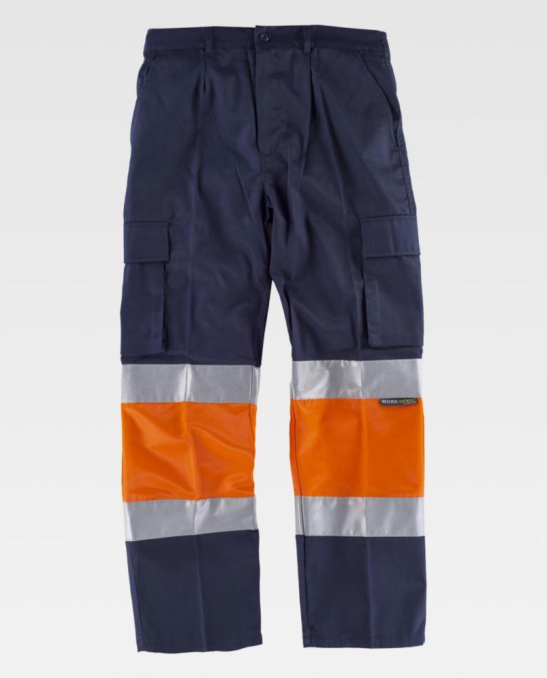 Pantalón Workteam C4018 Marino / Naranja AV