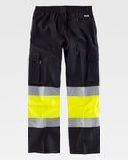Pantalón Workteam C4018 Negro / Amarillo AV