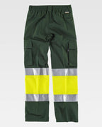 Pantalón Workteam C4018 Verde Oscuro / Amarillo AV