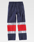 Pantalón Workteam C4057 Marino / Rojo AV