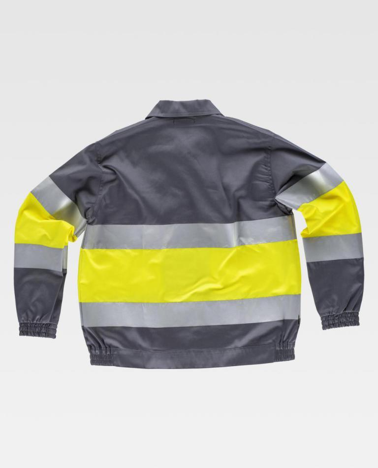 Cazadora Workteam C4110 Gris / Amarillo AV