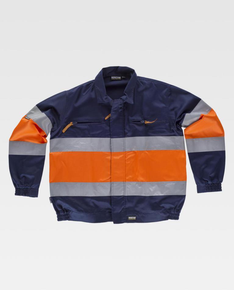 Cazadora Workteam C4110 Marino / Naranja AV
