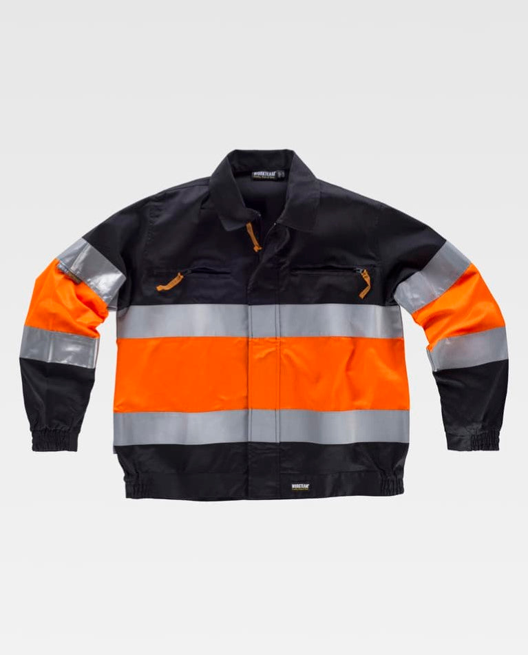 Cazadora Workteam C4110 Negro / Naranja AV