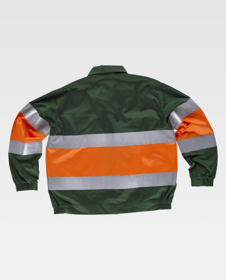 Cazadora Workteam C4110 Verde Oscuro / Naranja AV
