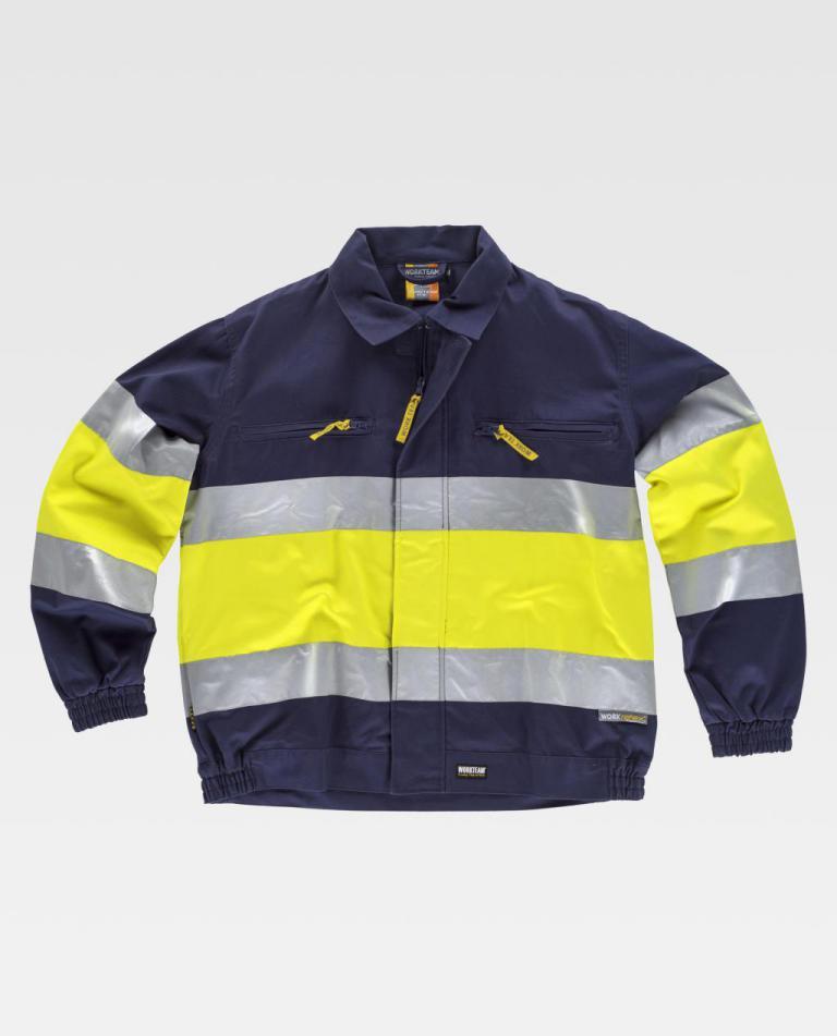 Cazadora Workteam C4119 Marino / Amarillo AV