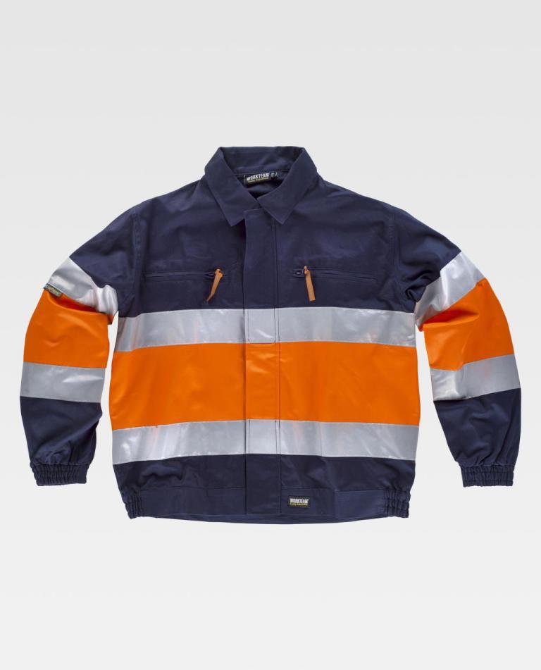Cazadora Workteam C4119 Marino / Naranja AV