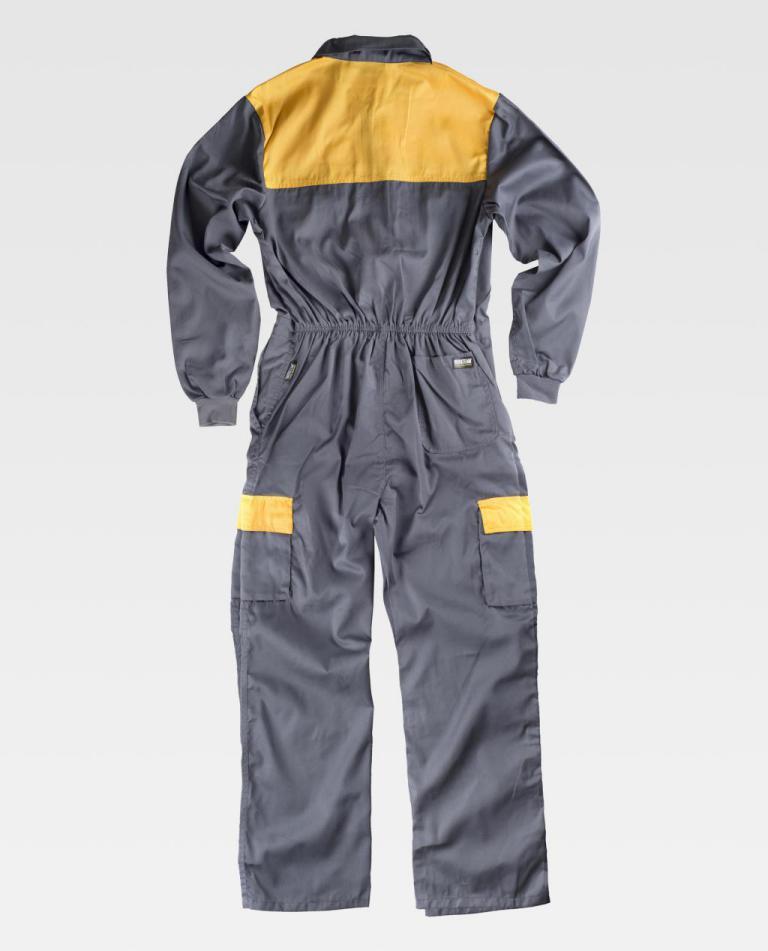 Buzo Workteam C4502 Gris / Amarillo
