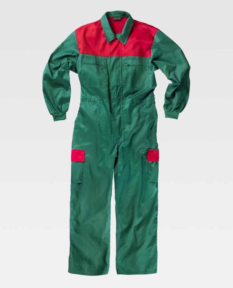 Buzo Workteam C4502 Verde / Rojo