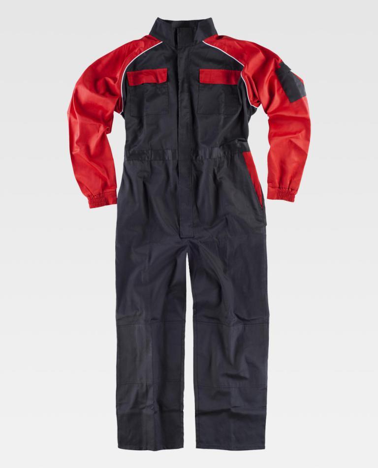 Buzo Workteam C4503 Negro / Rojo