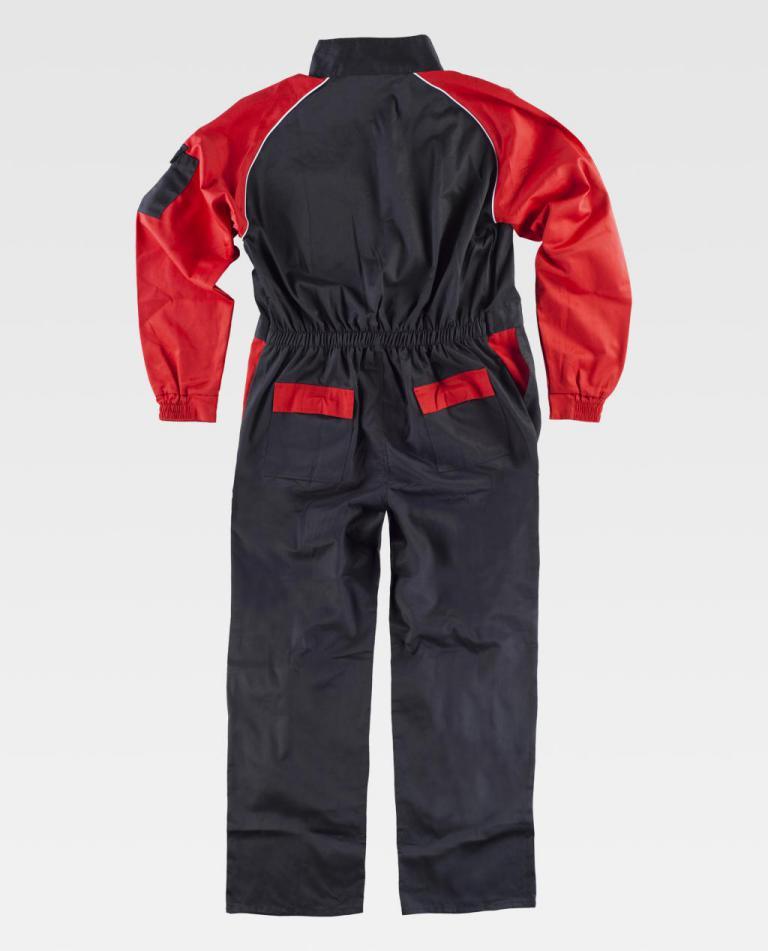Buzo Workteam C4503 Negro / Rojo