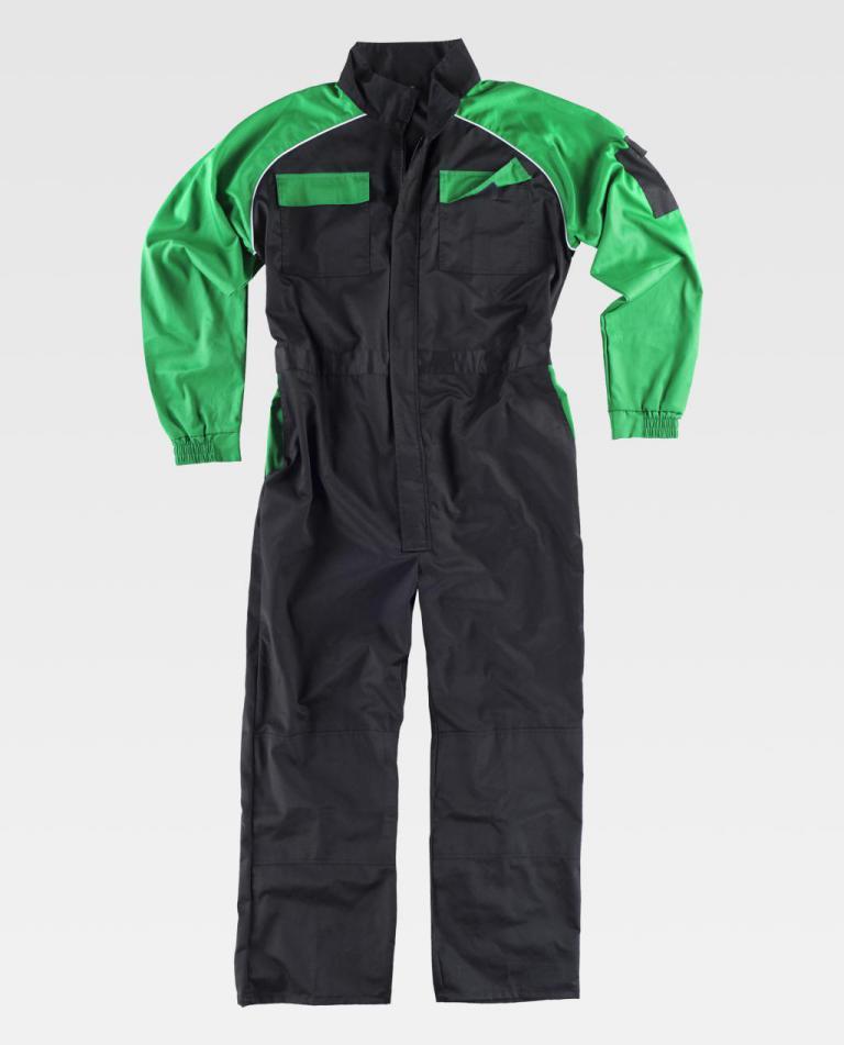 Buzo Workteam C4503 Negro / Verde Pistacho