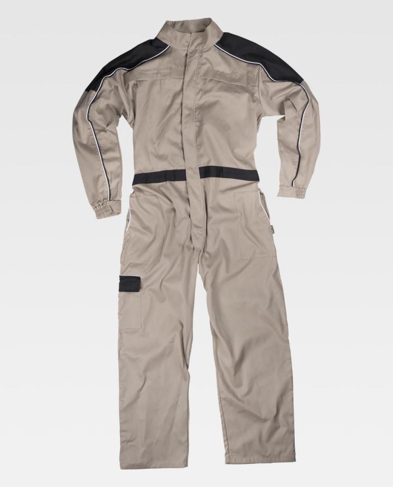 Buzo Workteam C4504 Beige / Negro