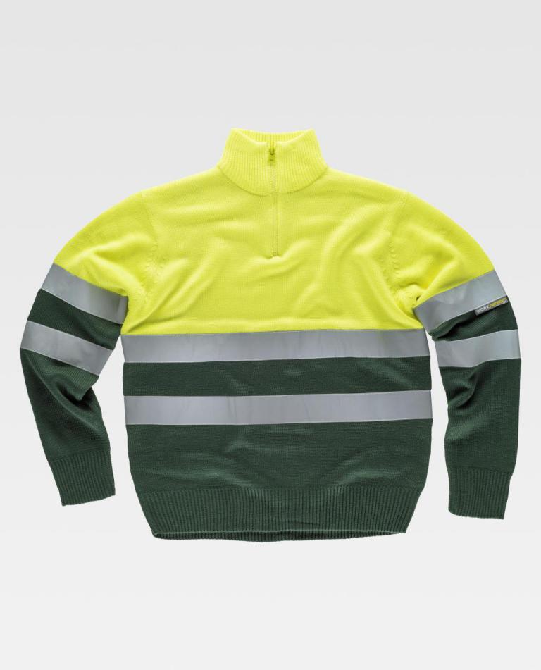 Jersey Workteam C5511 Amarillo AV / Verde Oscuro
