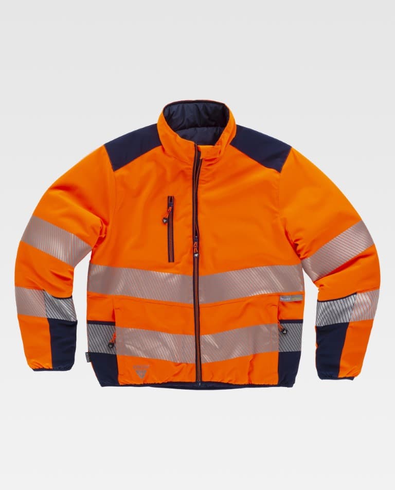 Cazadora Workteam C8210 Naranja AV / Marino