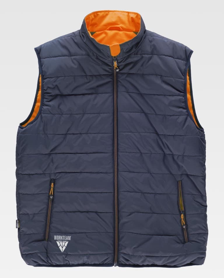 Chaleco Workteam C8250 Naranja AV / Marino
