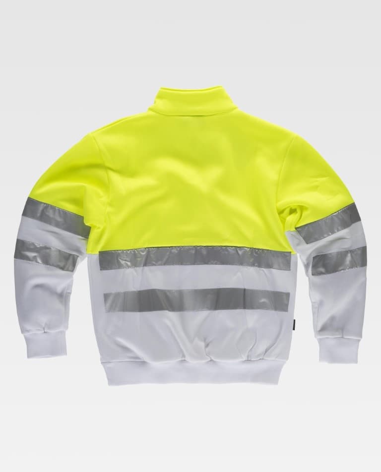 Sudadera Workteam C9035 Amarillo AV / Blanco