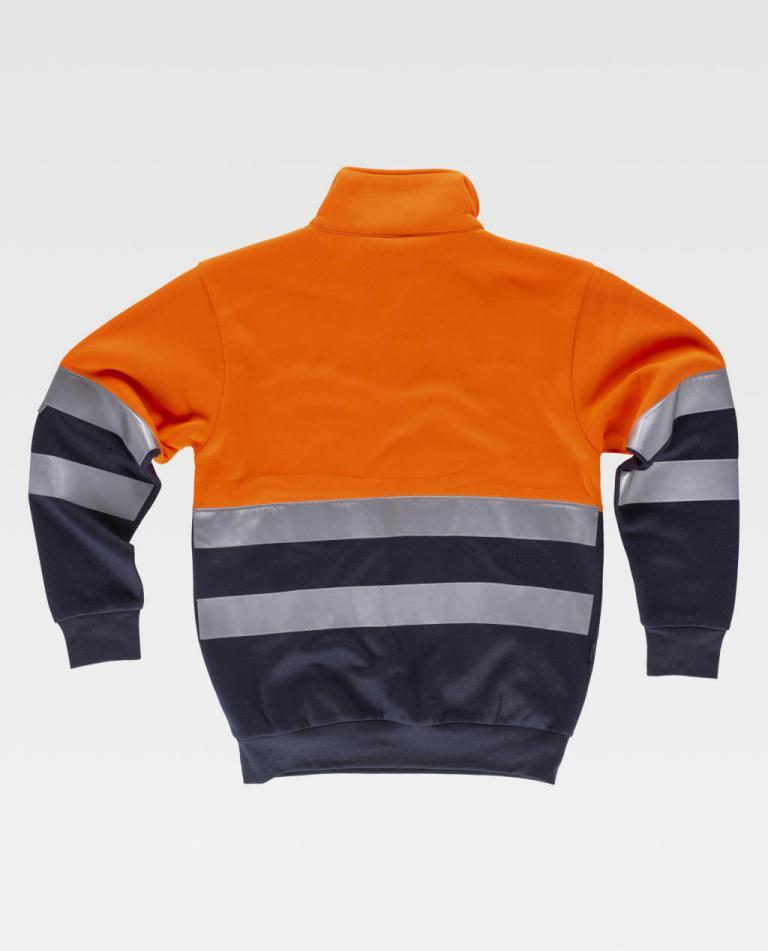 Sudadera Workteam C9035 Naranja AV / Marino
