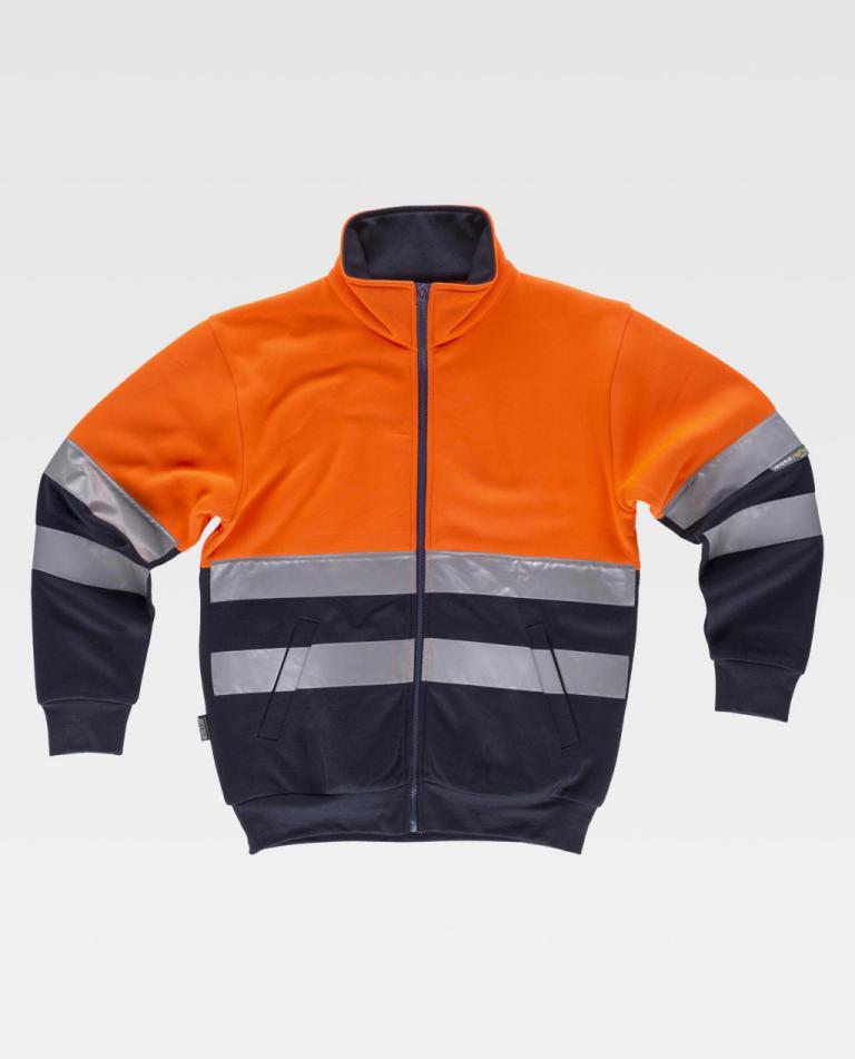 Sudadera Workteam C9037 Naranja AV / Marino