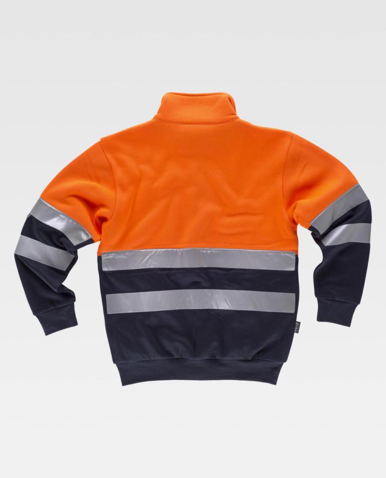 Sudadera Workteam C9037 Naranja AV / Marino