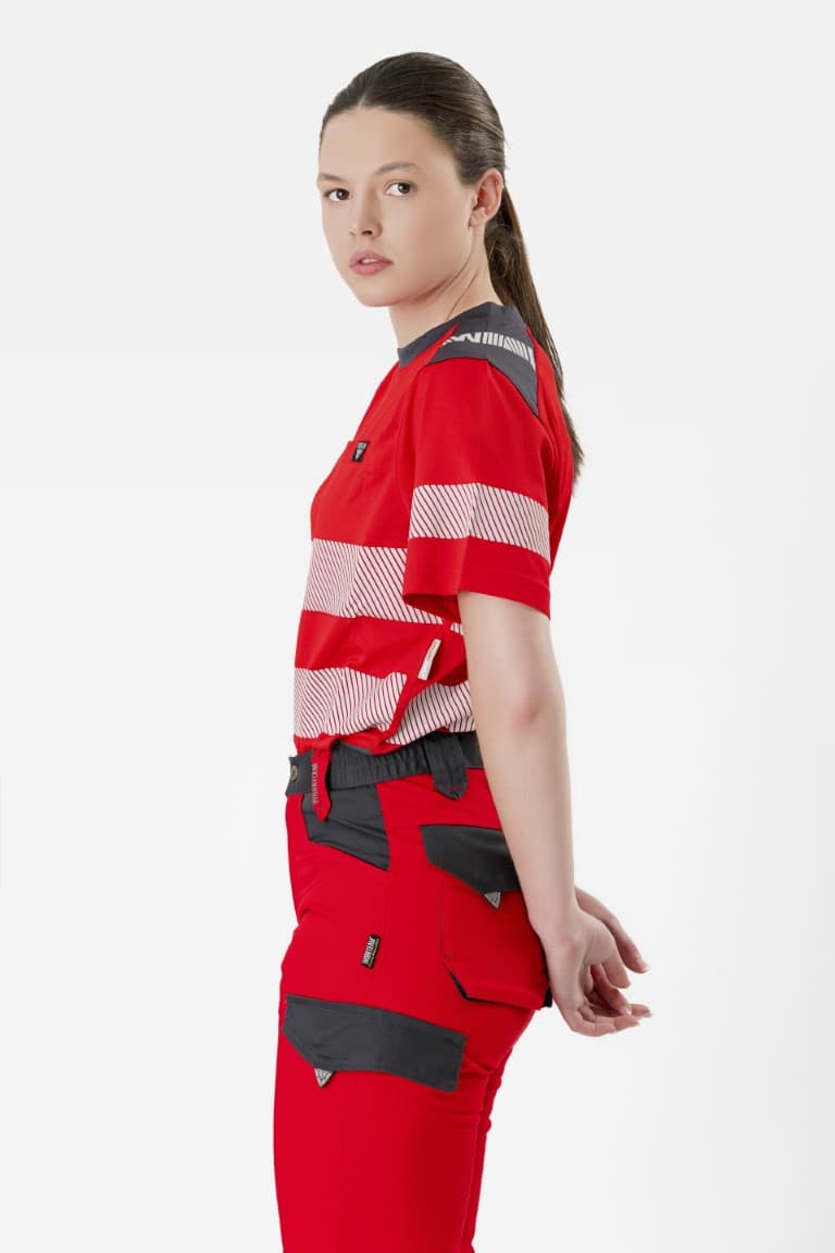 Camiseta Workteam C9242 Rojo / Gris Oscuro