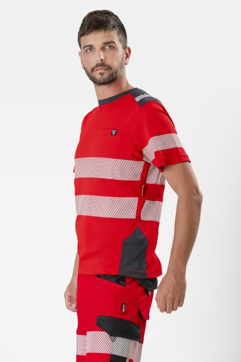 Camiseta Workteam C9242 Rojo / Gris Oscuro