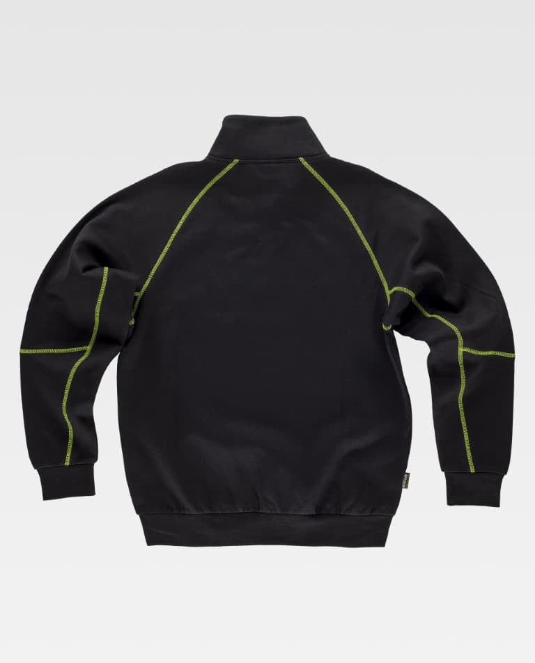 Sudadera Workteam C9800 Negro / Amarillo Flúor