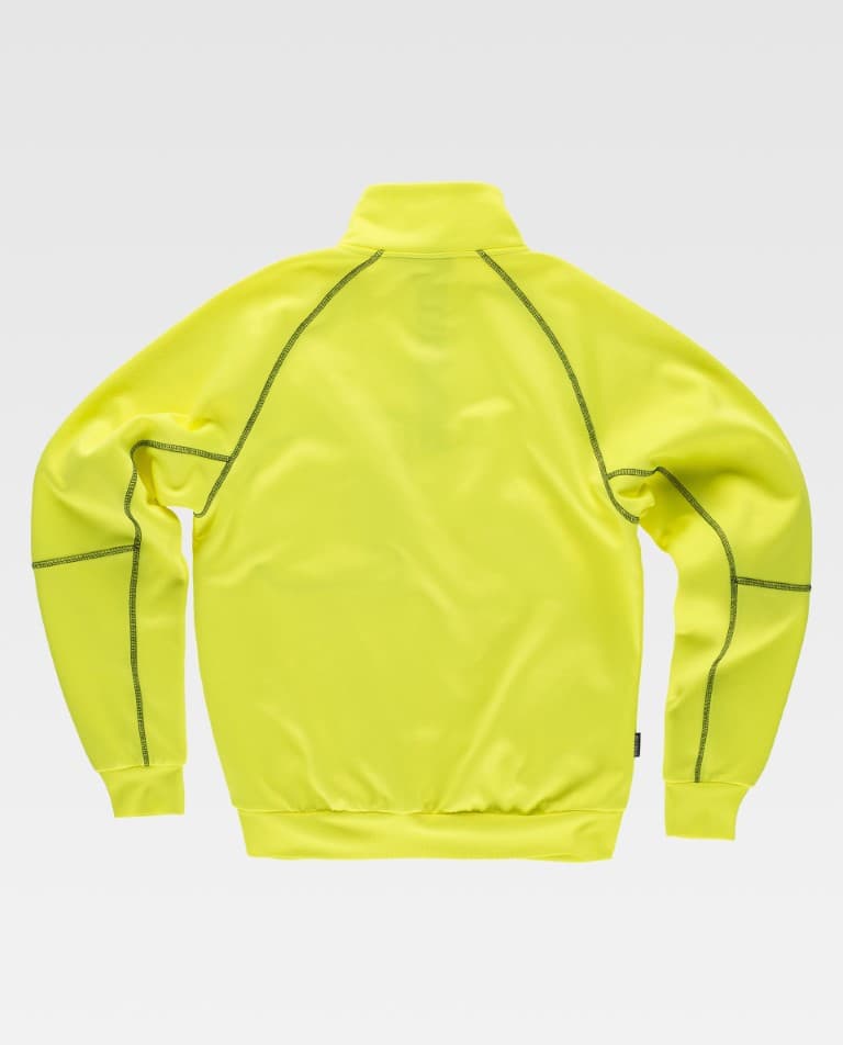 Sudadera Workteam C9810 Amarillo Flúor / Negro