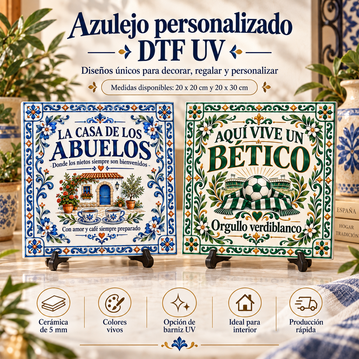 Azulejo personalizado DTF UV