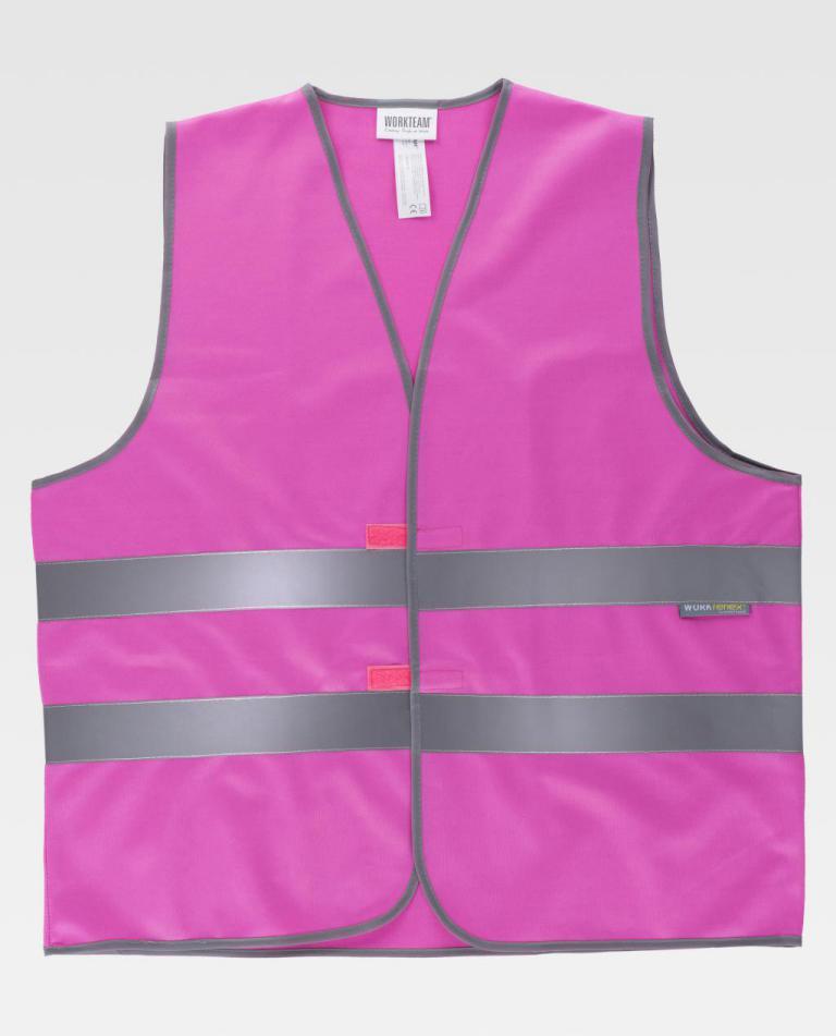 Chaleco Workteam HVTT03 Rosa Fucsia
