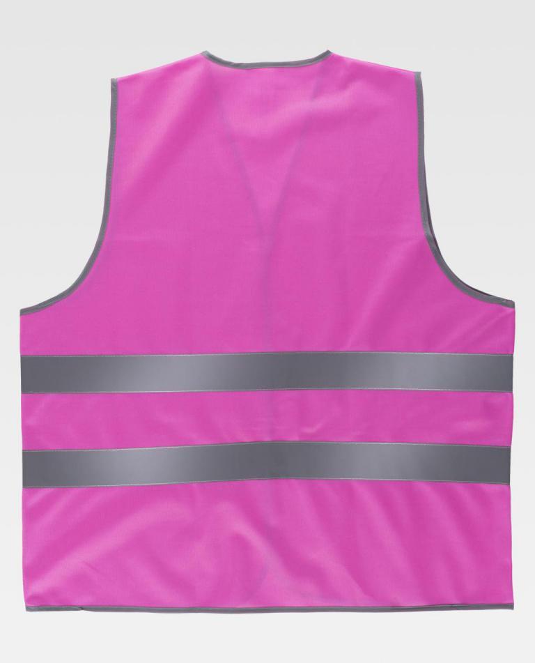 Chaleco Workteam HVTT03 Rosa Fucsia