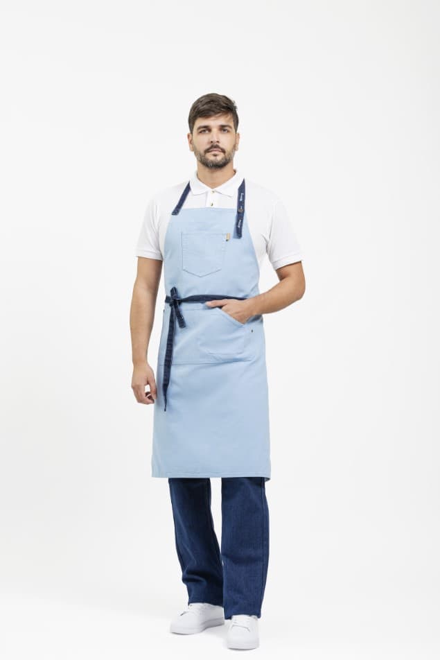 Delantal Workteam M712 Celeste