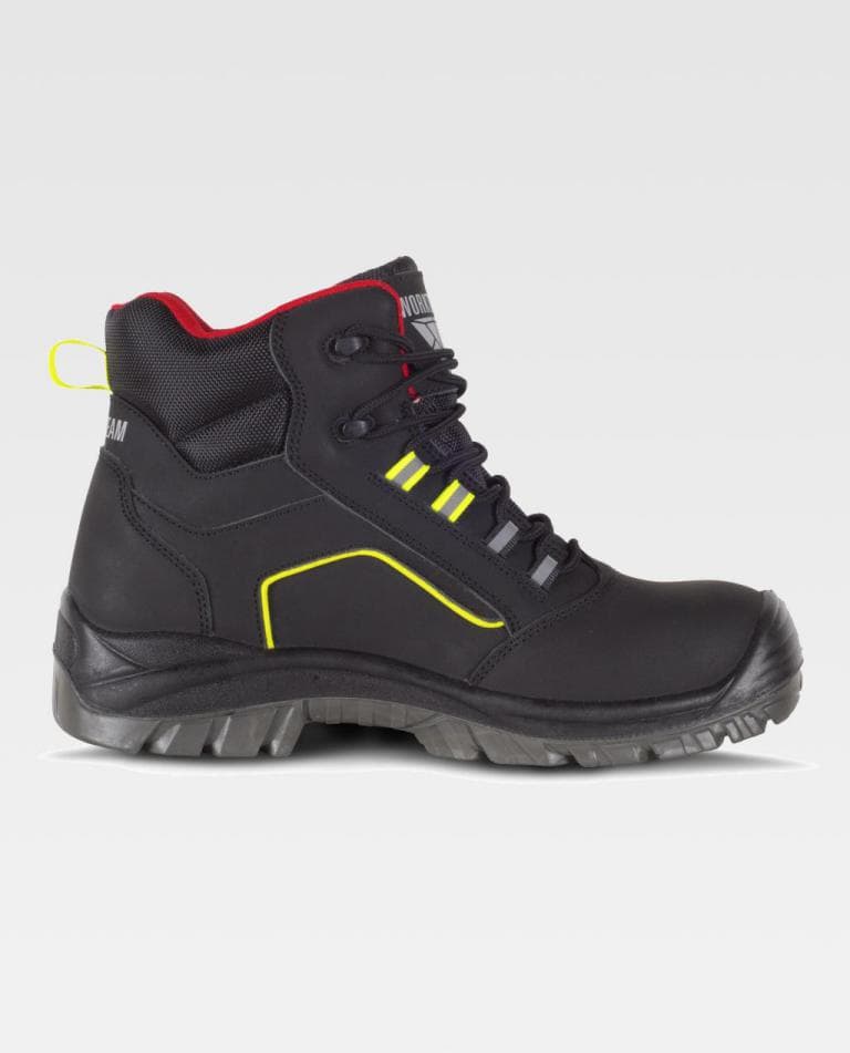 Bota Workteam P2901 Negro / Rojo / Amarillo Flúor