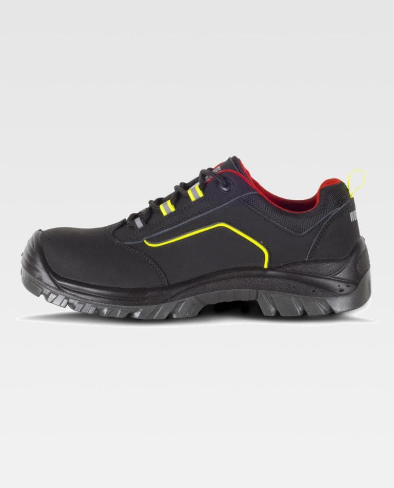 Zapato Workteam P2902 Negro / Rojo / Amarillo Flúor