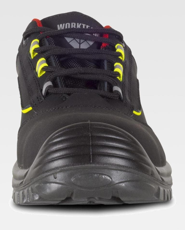 Zapato Workteam P2902 Negro / Rojo / Amarillo Flúor
