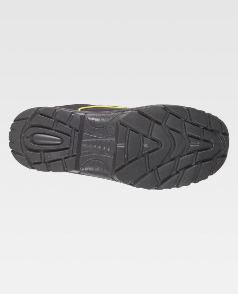 Zapato Workteam P2902 Negro / Rojo / Amarillo Flúor