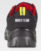 Zapato Workteam P2902 Negro / Rojo / Amarillo Flúor