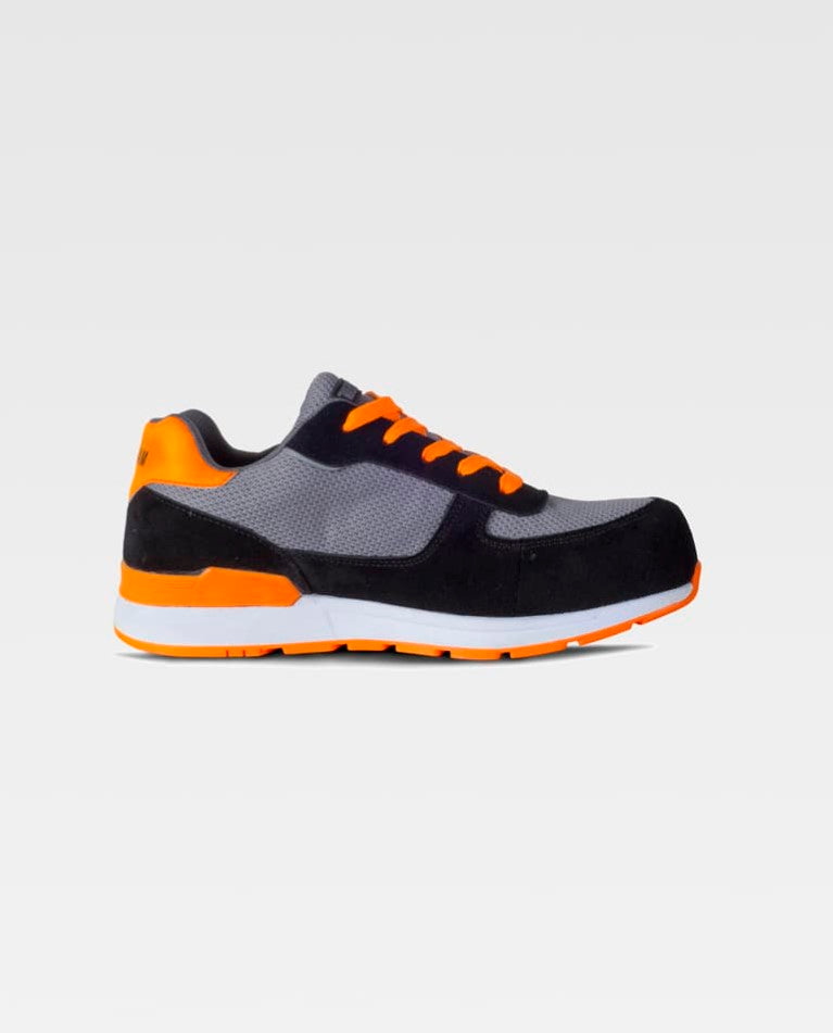 Zapato Workteam P3010 Negro / Naranja Flúor
