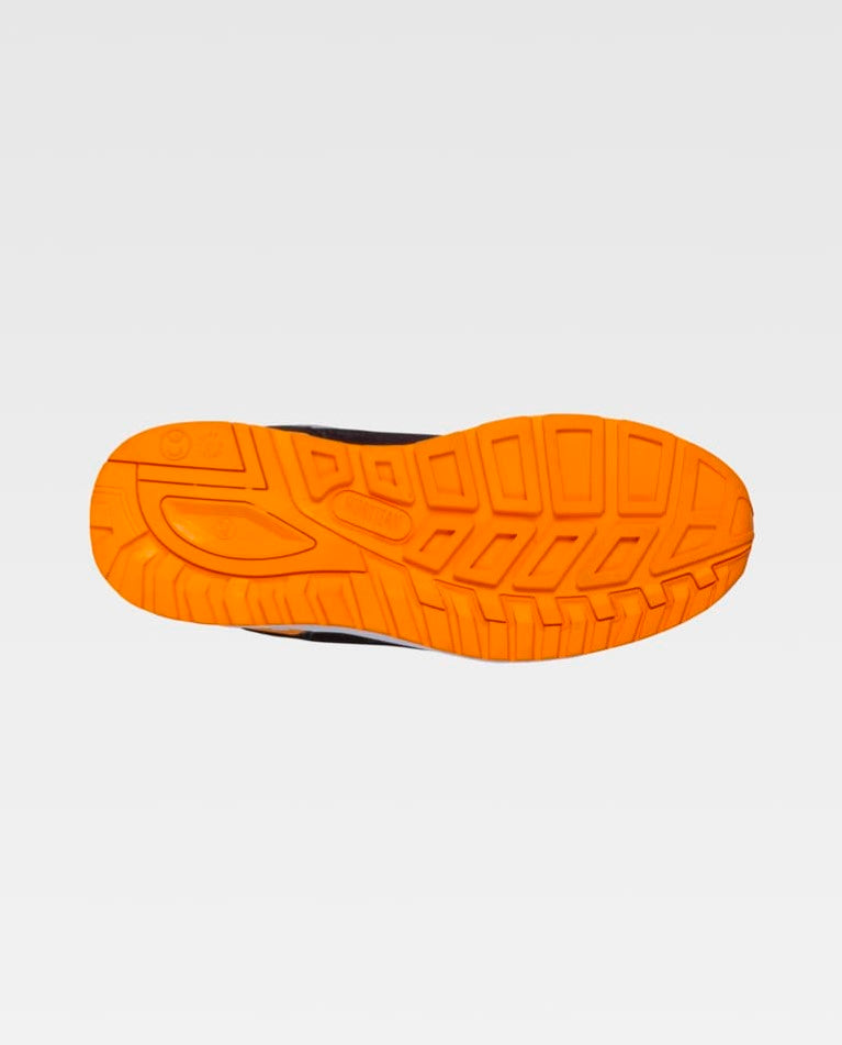 Zapato Workteam P3010 Negro / Naranja Flúor