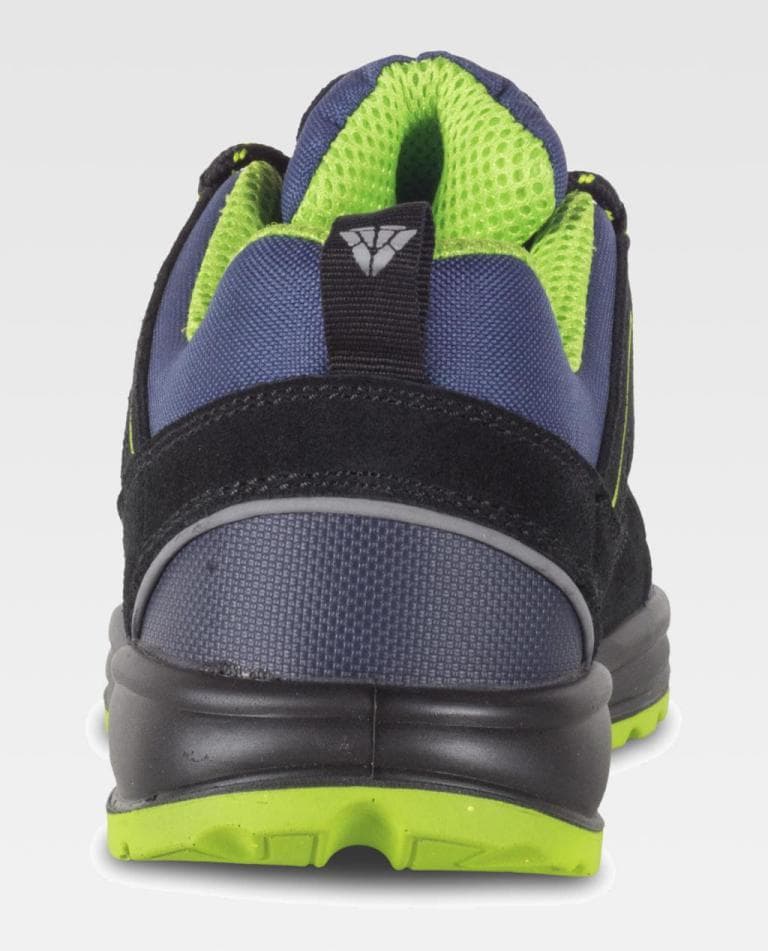 Zapato Workteam P3012 Marino / Verde Flúor