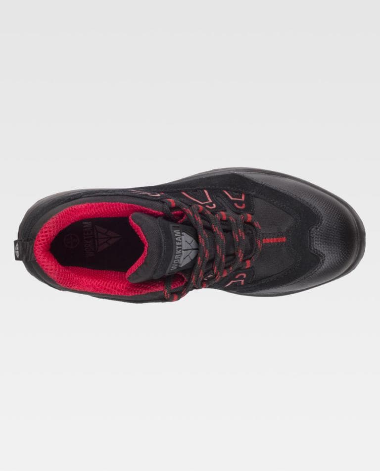 Zapato Workteam P3012 Negro / Rojo