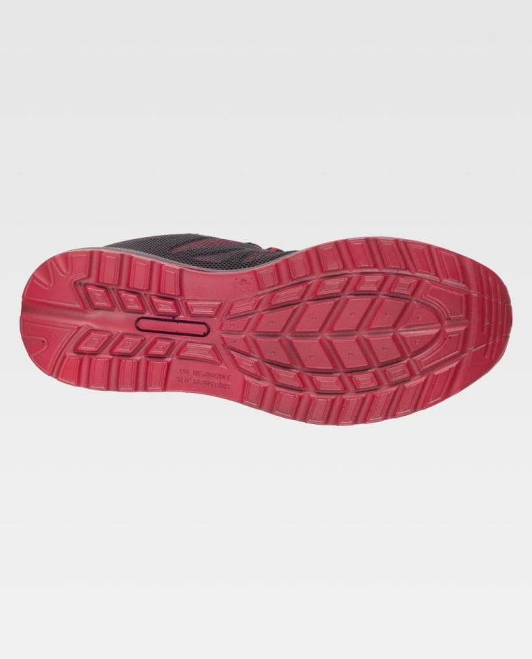 Zapato Workteam P3013 Rojo / Negro