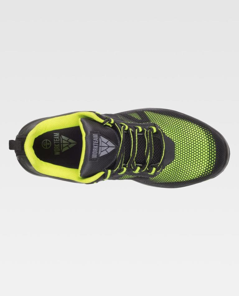 Zapato Workteam P3013 Verde Lima / Negro