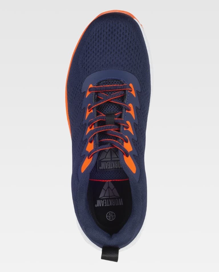 Zapato Workteam P3014 Marino / Naranja Flúor