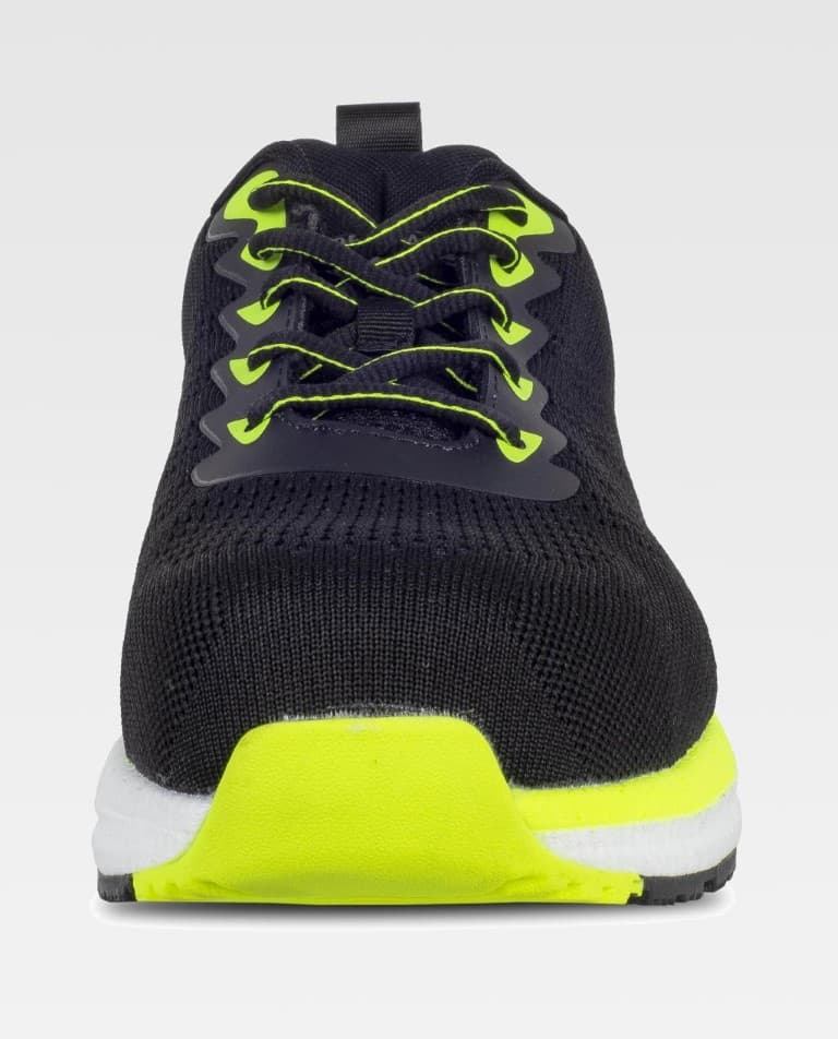 Zapato Workteam P3014 Negro / Amarillo Flúor