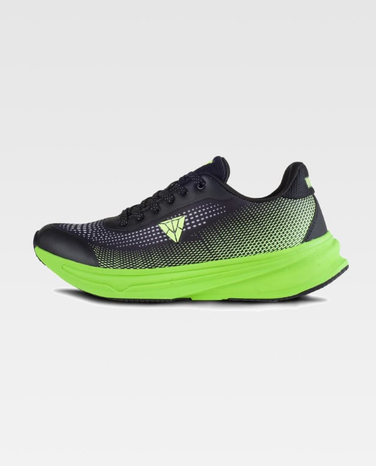 Zapatilla Workteam P4005 Negro / Verde Flúor