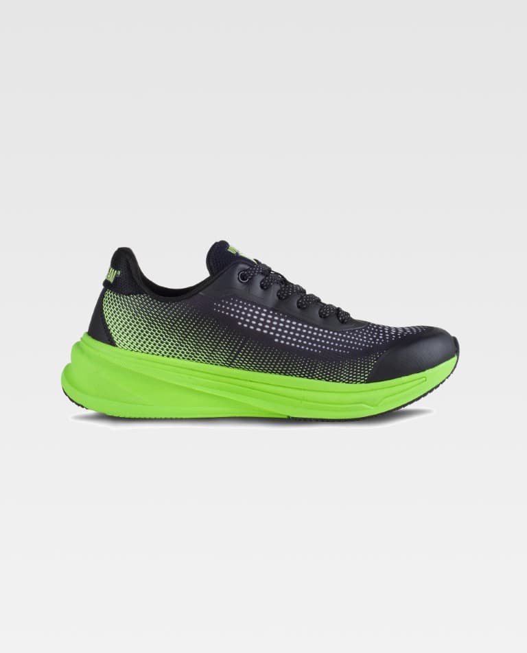 Zapatilla Workteam P4005 Negro / Verde Flúor