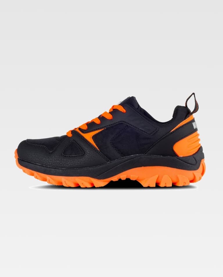 Zapatilla Workteam P4014 Negro / Naranja Flúor