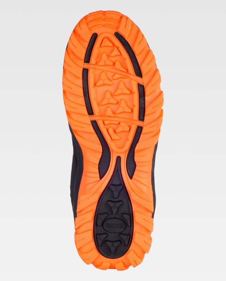 Zapatilla Workteam P4014 Negro / Naranja Flúor